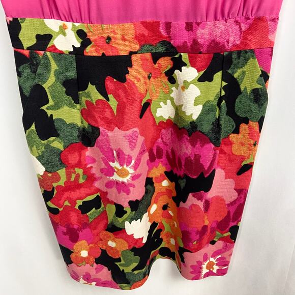Anthropologie Tabitha Great Escape Floral Sheath Dress Size 14 Pink Twee Cottage - Picture 5 of 15